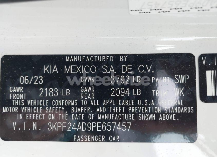 Photo 9 of 2023 Kia Forte LXS (VIN 3KPF24AD9PE657457)