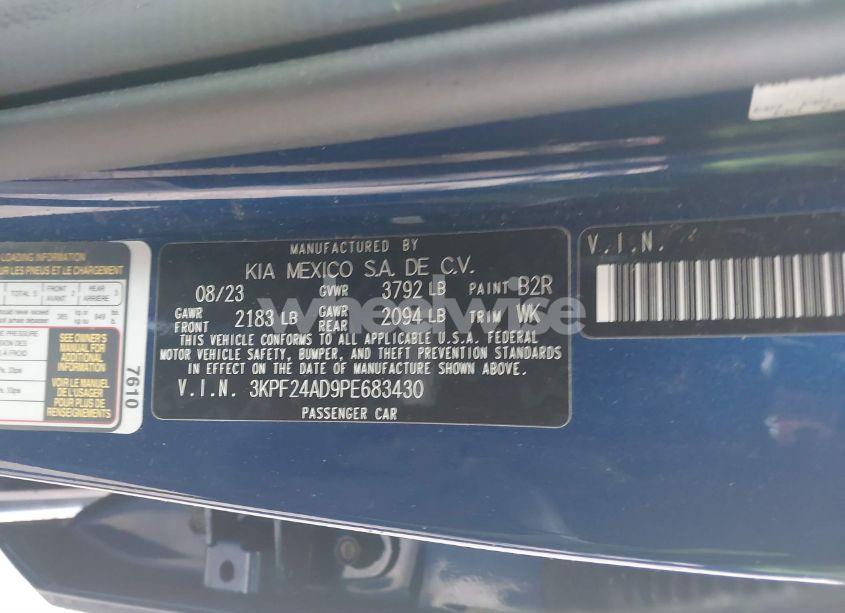 Photo 9 of 2023 Kia Forte LXS (VIN 3KPF24AD9PE683430)