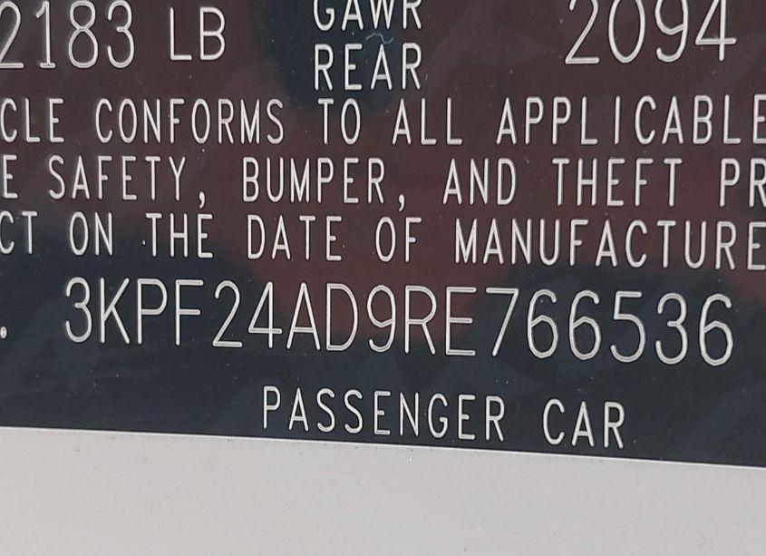 Photo 9 of 2024 Kia Forte LXS (VIN 3KPF24AD9RE766536)