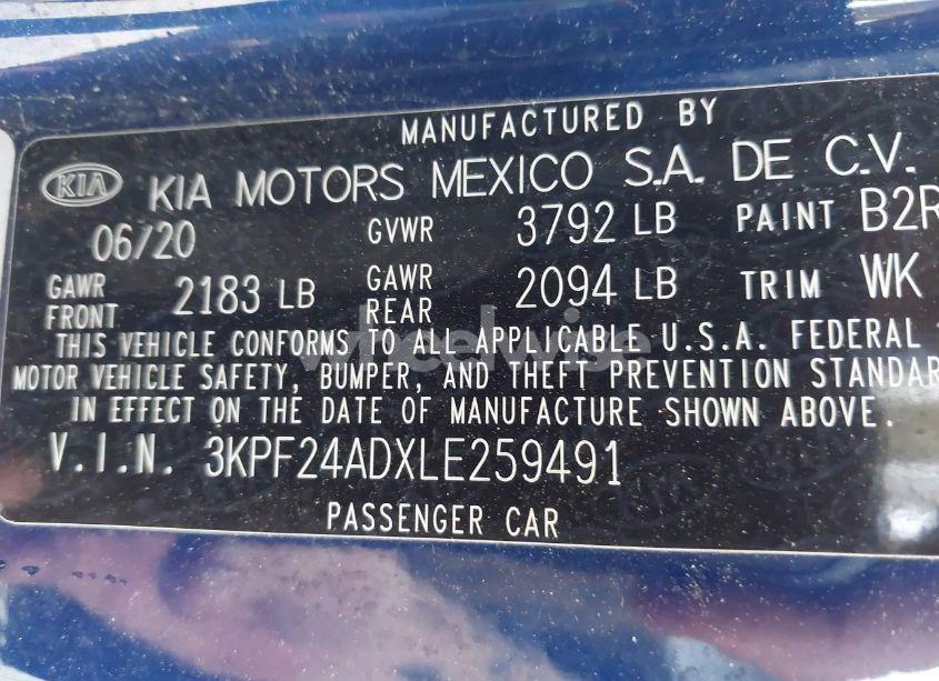 Photo 9 of 2020 Kia Forte LXS (VIN 3KPF24ADXLE259491)