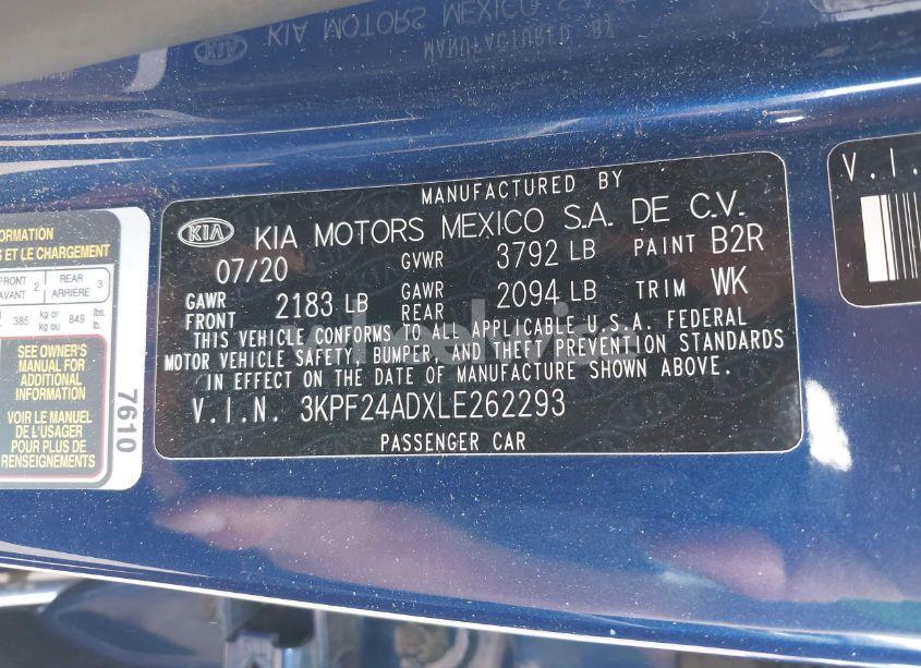 Photo 9 of 2020 Kia Forte LXS (VIN 3KPF24ADXLE262293)