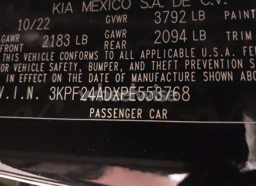 Photo 9 of 2023 Kia Forte LXS (VIN 3KPF24ADXPE553768)