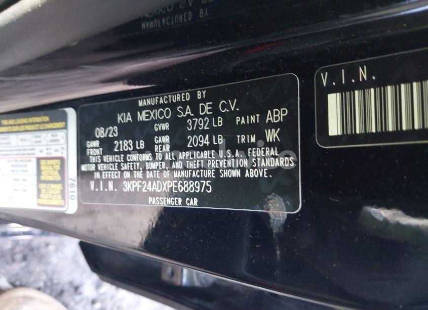 Photo 9 of 2023 Kia Forte LXS (VIN 3KPF24ADXPE688975)