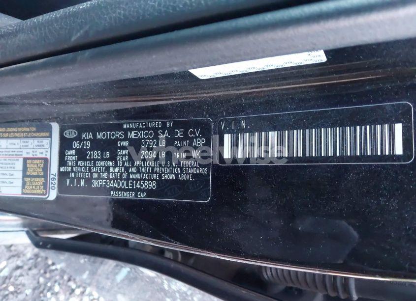 Photo 9 of 2020 Kia Forte GT-LINE (VIN 3KPF34AD0LE145898)