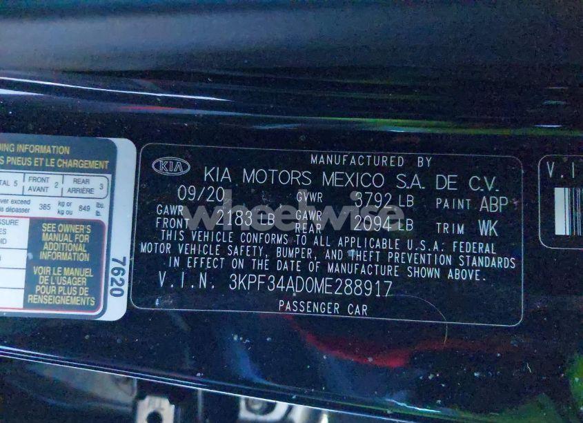Photo 9 of 2021 Kia Forte GT-LINE (VIN 3KPF34AD0ME288917)