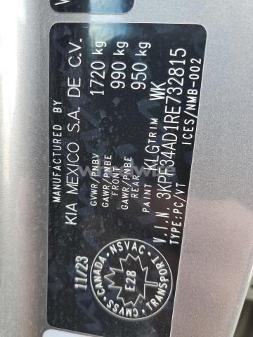 Photo 2 of 2024 KIA FORTE EX (VIN 3KPF34AD1RE732815)