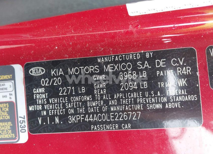 Photo 9 of 2020 Kia Forte GT (VIN 3KPF44AC0LE226727)