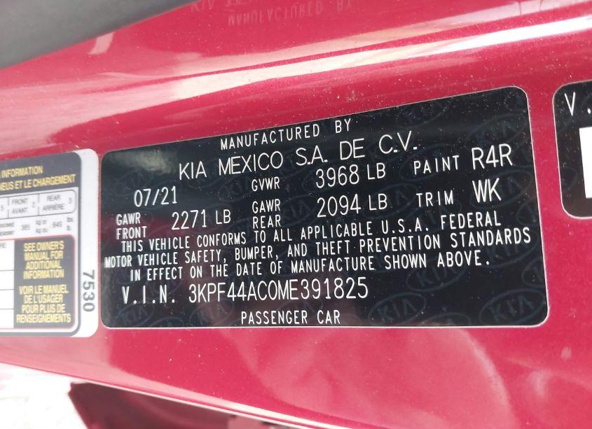 Photo 9 of 2021 Kia Forte GT (VIN 3KPF44AC0ME391825)