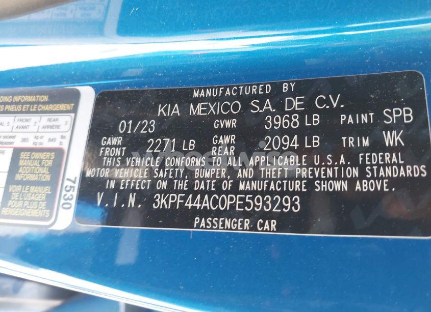 Photo 9 of 2023 Kia Forte GT (VIN 3KPF44AC0PE593293)