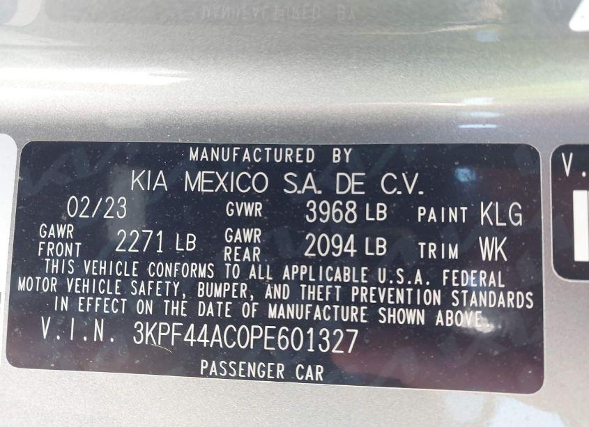 Photo 9 of 2023 Kia Forte GT (VIN 3KPF44AC0PE601327)