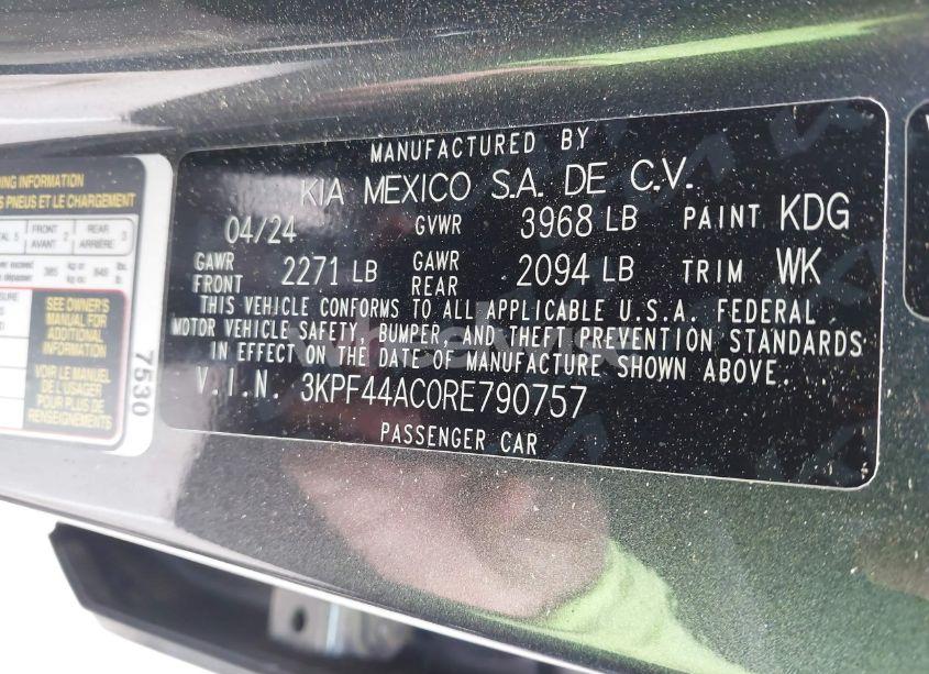 Photo 9 of 2024 Kia Forte GT (VIN 3KPF44AC0RE790757)
