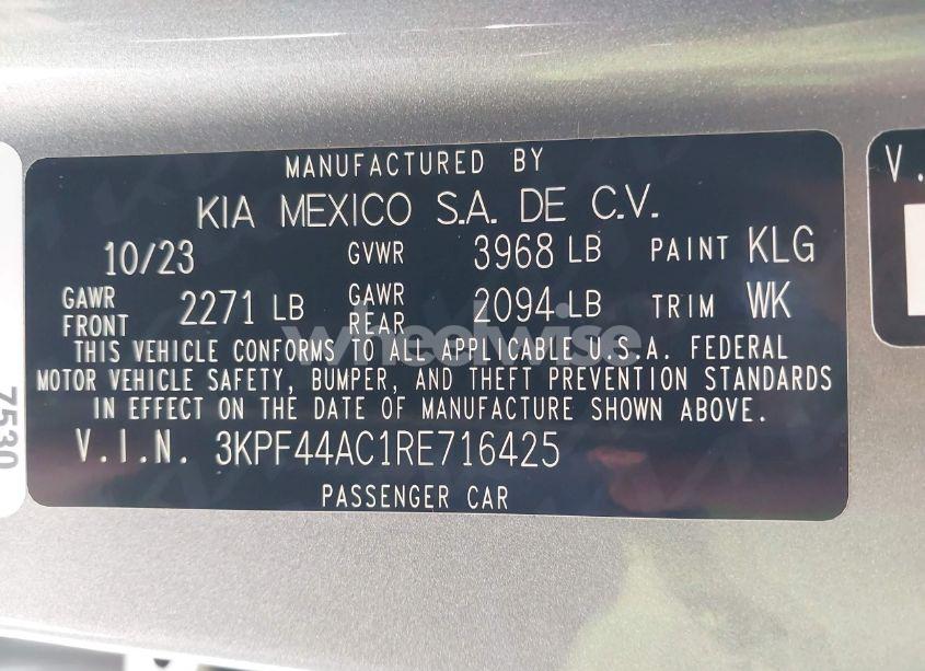 Photo 9 of 2024 Kia Forte GT (VIN 3KPF44AC1RE716425)