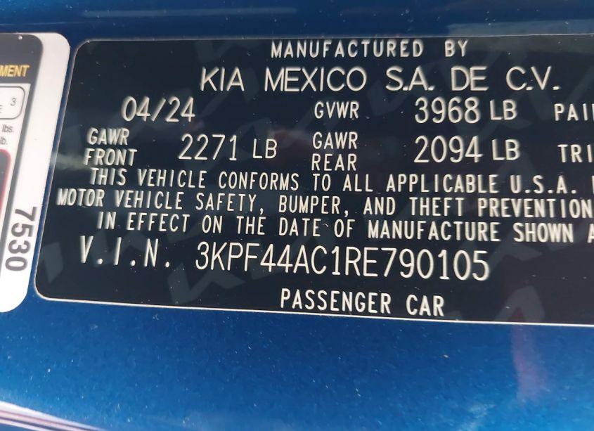 Photo 9 of 2024 Kia Forte GT (VIN 3KPF44AC1RE790105)