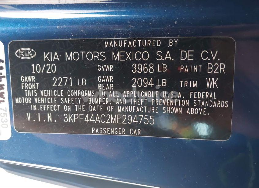 Photo 9 of 2021 Kia Forte GT (VIN 3KPF44AC2ME294755)