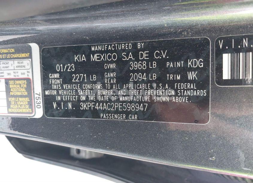 Photo 9 of 2023 Kia Forte GT (VIN 3KPF44AC2PE598947)
