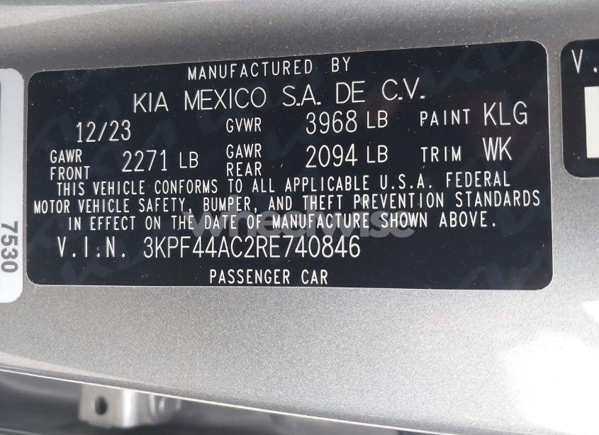 Photo 9 of 2024 Kia Forte GT (VIN 3KPF44AC2RE740846)