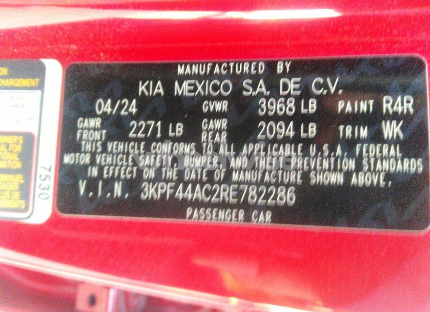 Photo 9 of 2024 Kia Forte GT (VIN 3KPF44AC2RE782286)
