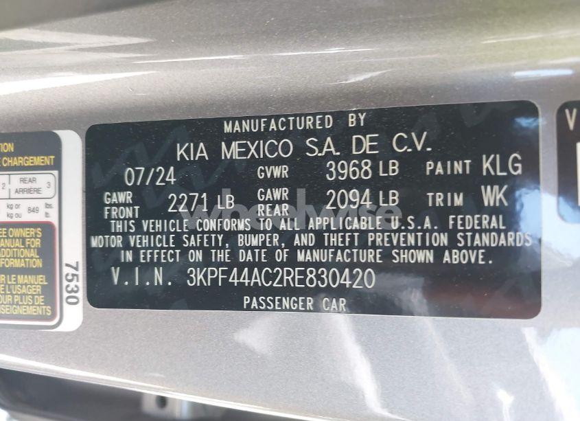 Photo 9 of 2024 Kia Forte GT (VIN 3KPF44AC2RE830420)