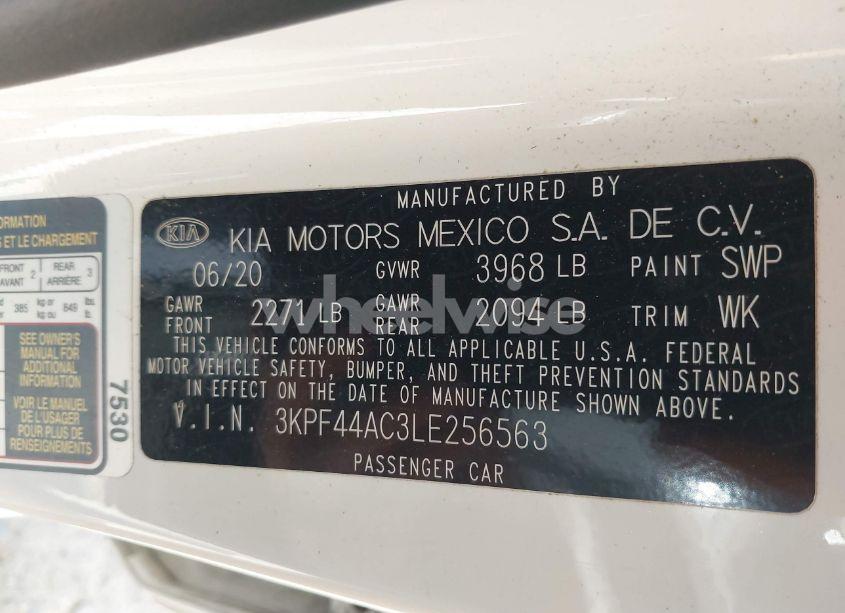 Photo 9 of 2020 Kia Forte GT (VIN 3KPF44AC3LE256563)