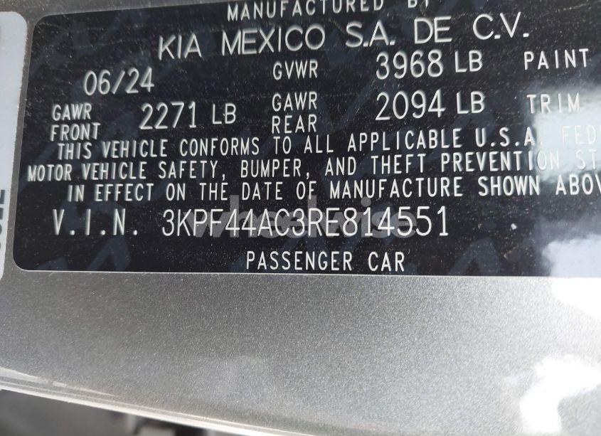 Photo 9 of 2024 Kia Forte GT (VIN 3KPF44AC3RE814551)