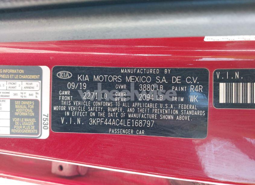 Photo 9 of 2020 Kia Forte GT (VIN 3KPF44AC4LE168797)