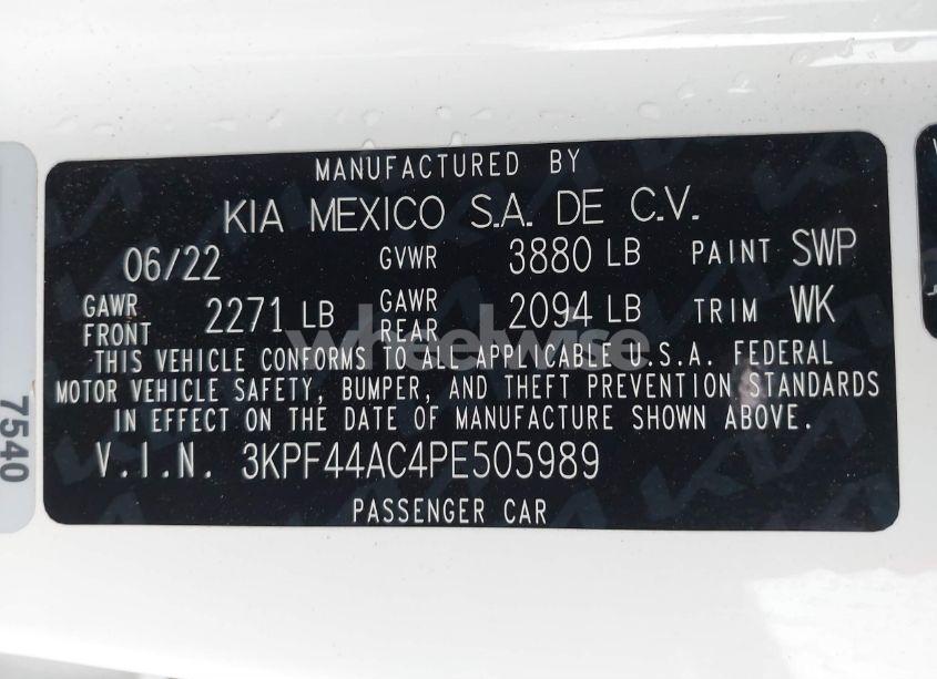 Photo 9 of 2023 Kia Forte GT MANUAL (VIN 3KPF44AC4PE505989)
