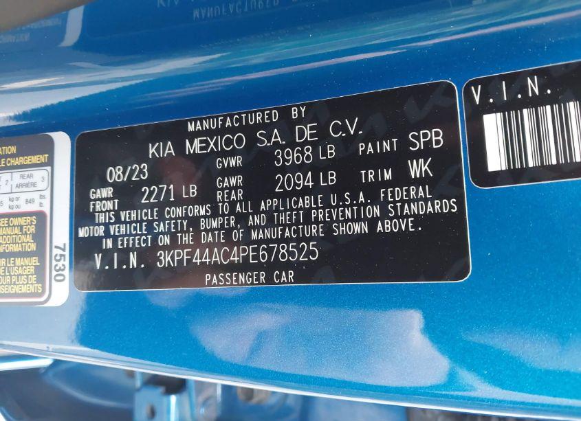 Photo 9 of 2023 Kia Forte GT (VIN 3KPF44AC4PE678525)