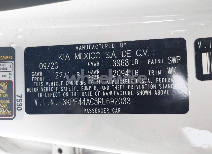 Photo 9 of 2024 Kia Forte GT (VIN 3KPF44AC5RE692033)