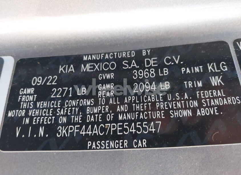 Photo 9 of 2023 Kia Forte GT (VIN 3KPF44AC7PE545547)