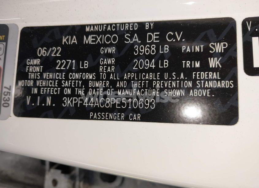 Photo 9 of 2023 Kia Forte GT (VIN 3KPF44AC8PE510693)