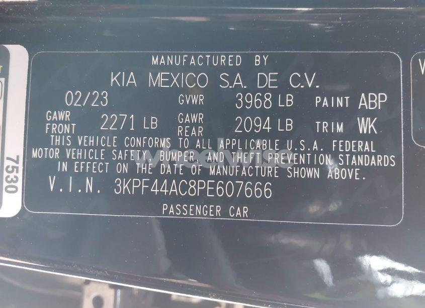 Photo 9 of 2023 Kia Forte GT (VIN 3KPF44AC8PE607666)