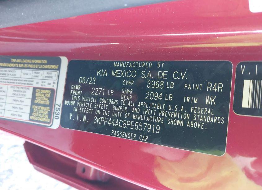 Photo 9 of 2023 Kia Forte GT (VIN 3KPF44AC8PE657919)