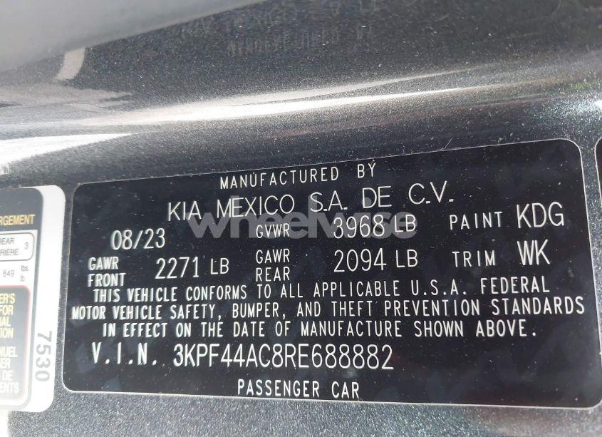 Photo 9 of 2024 Kia Forte GT (VIN 3KPF44AC8RE688882)