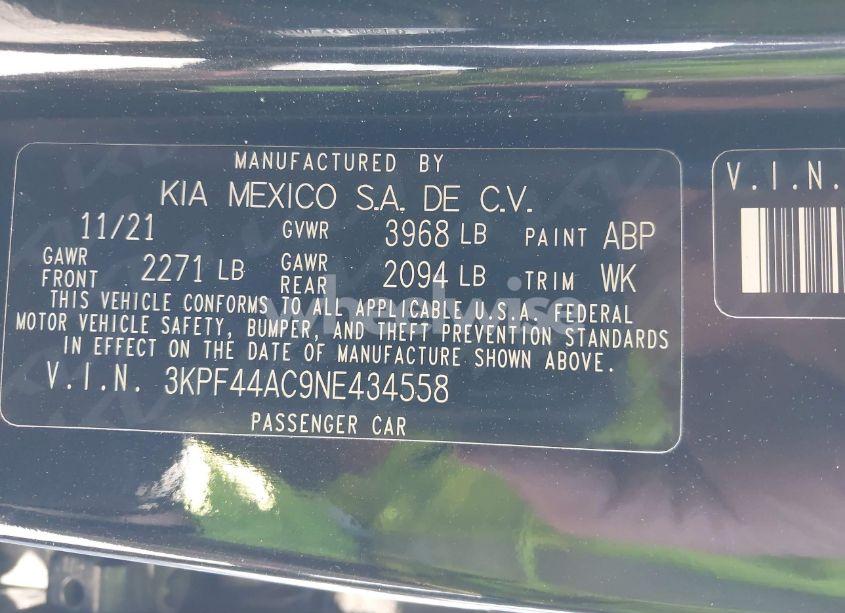Photo 9 of 2022 Kia Forte GT (VIN 3KPF44AC9NE434558)