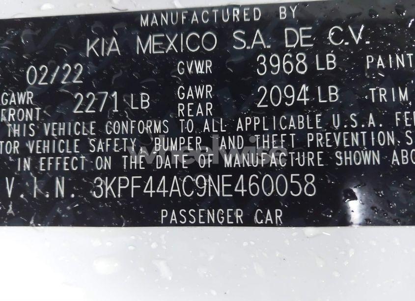 Photo 9 of 2022 Kia Forte GT (VIN 3KPF44AC9NE460058)