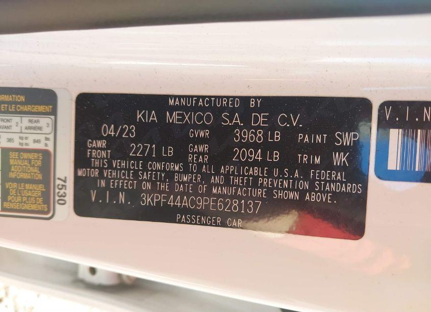 Photo 9 of 2023 Kia Forte GT (VIN 3KPF44AC9PE628137)