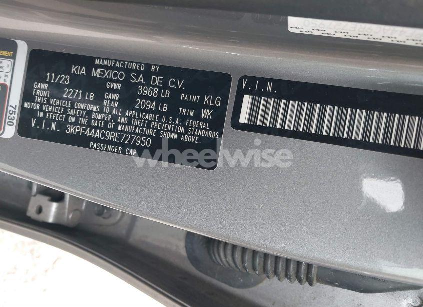 Photo 9 of 2024 Kia Forte GT (VIN 3KPF44AC9RE727950)