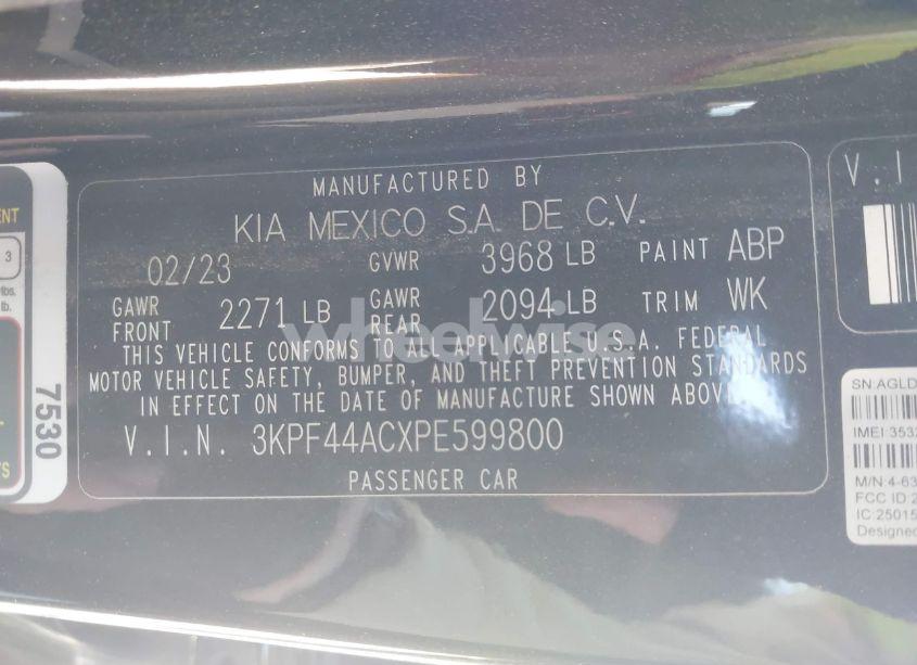 Photo 9 of 2023 Kia Forte GT (VIN 3KPF44ACXPE599800)