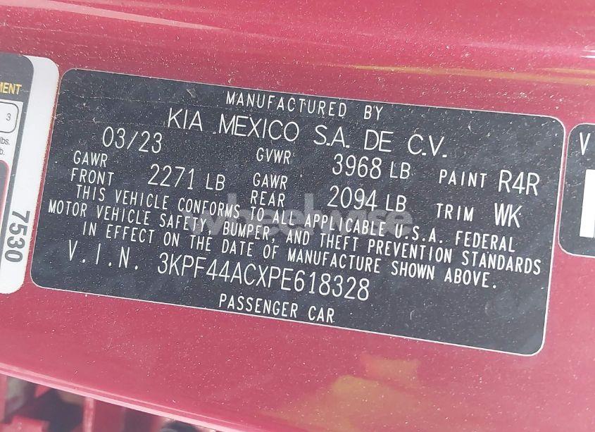 Photo 9 of 2023 Kia Forte GT (VIN 3KPF44ACXPE618328)