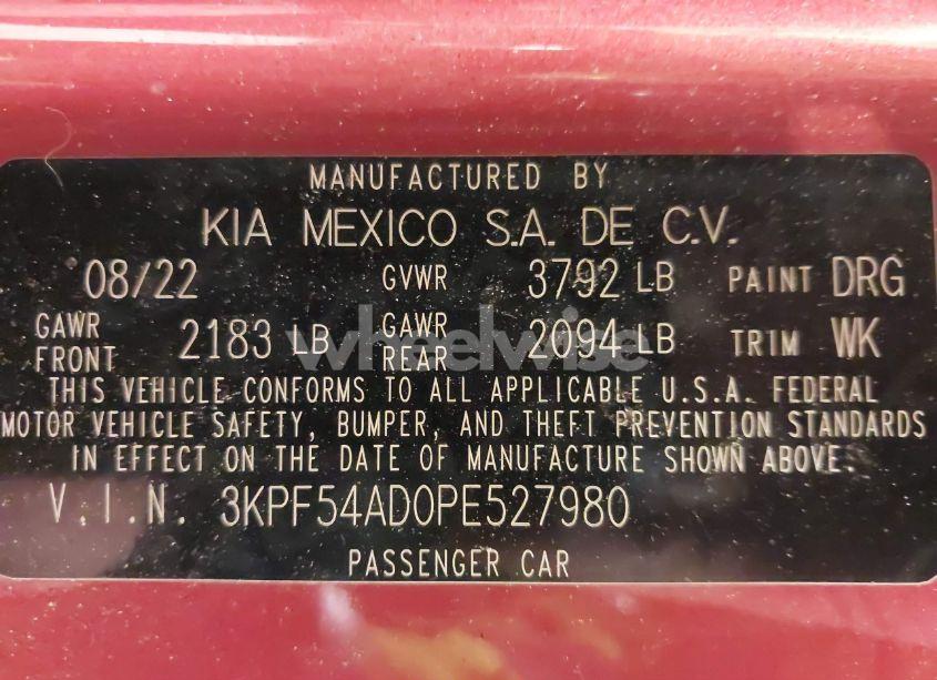 Photo 9 of 2023 Kia Forte GT-LINE (VIN 3KPF54AD0PE527980)