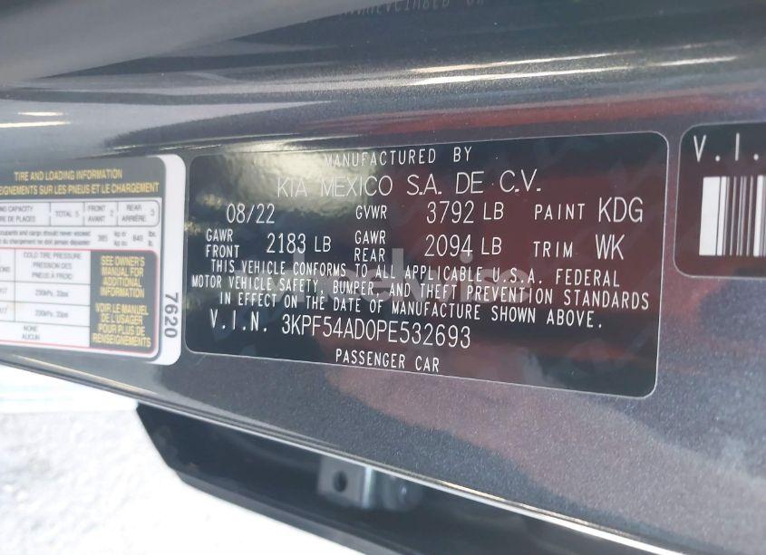 Photo 9 of 2023 Kia Forte GT-LINE (VIN 3KPF54AD0PE532693)
