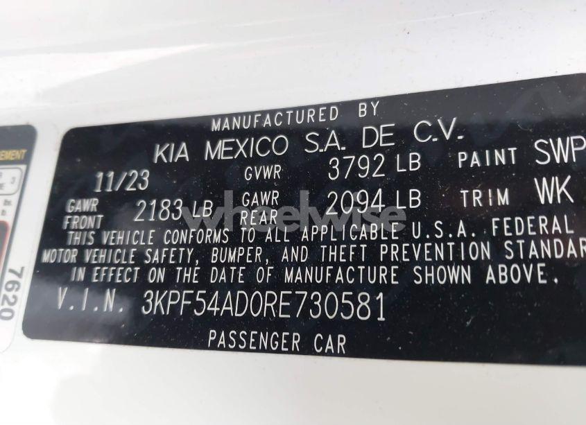 Photo 9 of 2024 Kia Forte GT-LINE (VIN 3KPF54AD0RE730581)