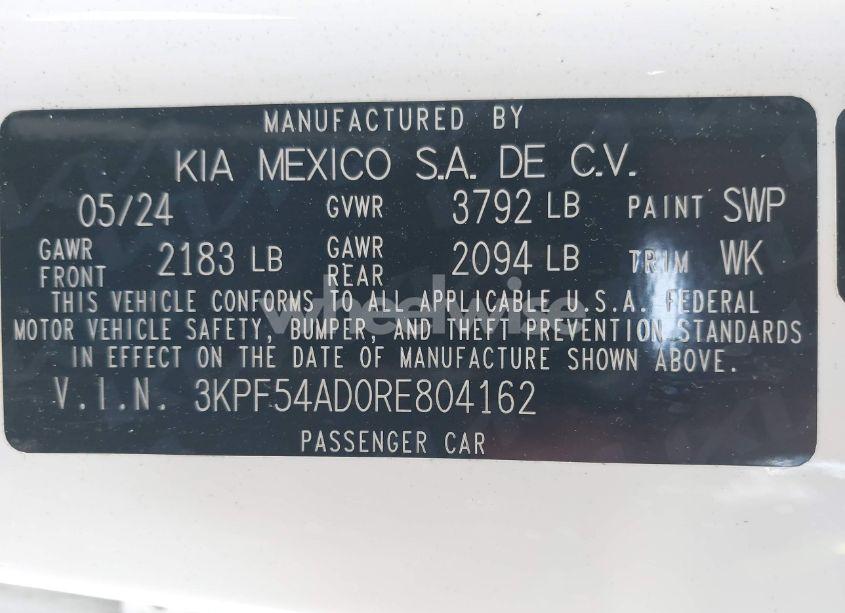 Photo 9 of 2024 Kia Forte GT-LINE (VIN 3KPF54AD0RE804162)