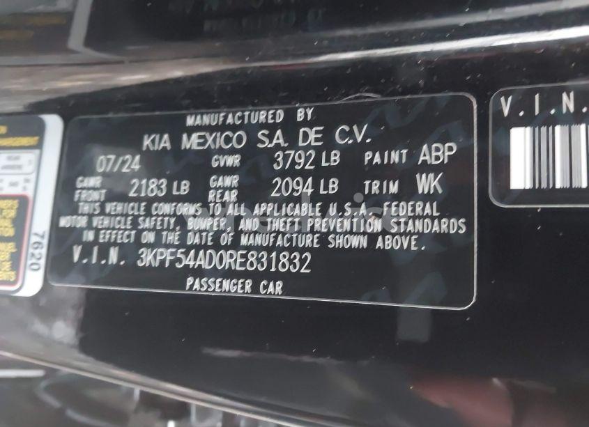 Photo 9 of 2024 Kia Forte GT-LINE (VIN 3KPF54AD0RE831832)