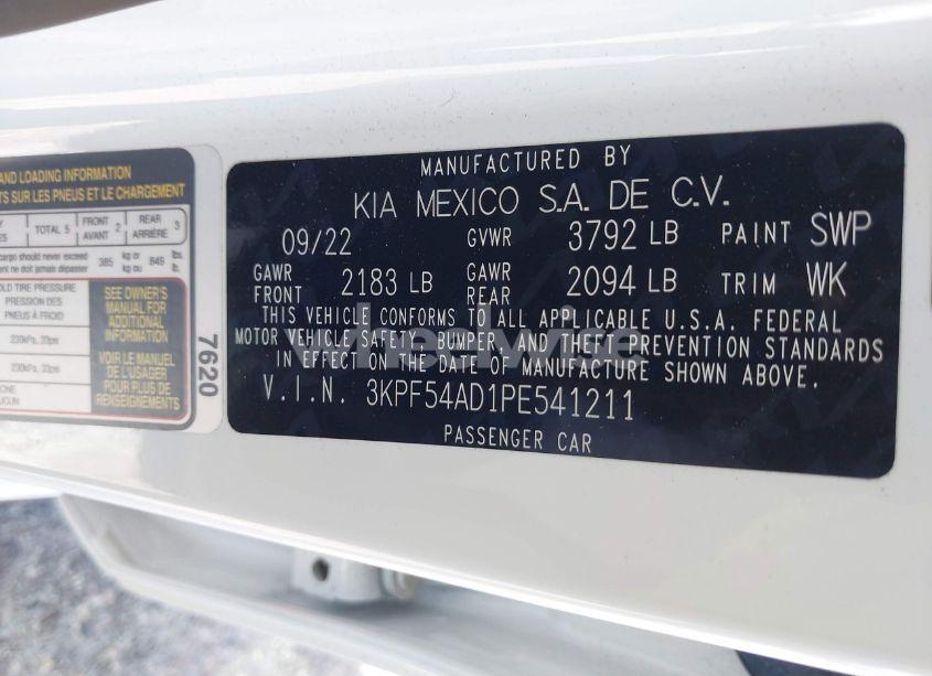 Photo 9 of 2023 Kia Forte GT-LINE (VIN 3KPF54AD1PE541211)