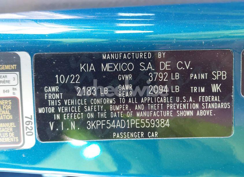 Photo 9 of 2023 Kia Forte GT-LINE (VIN 3KPF54AD1PE559384)