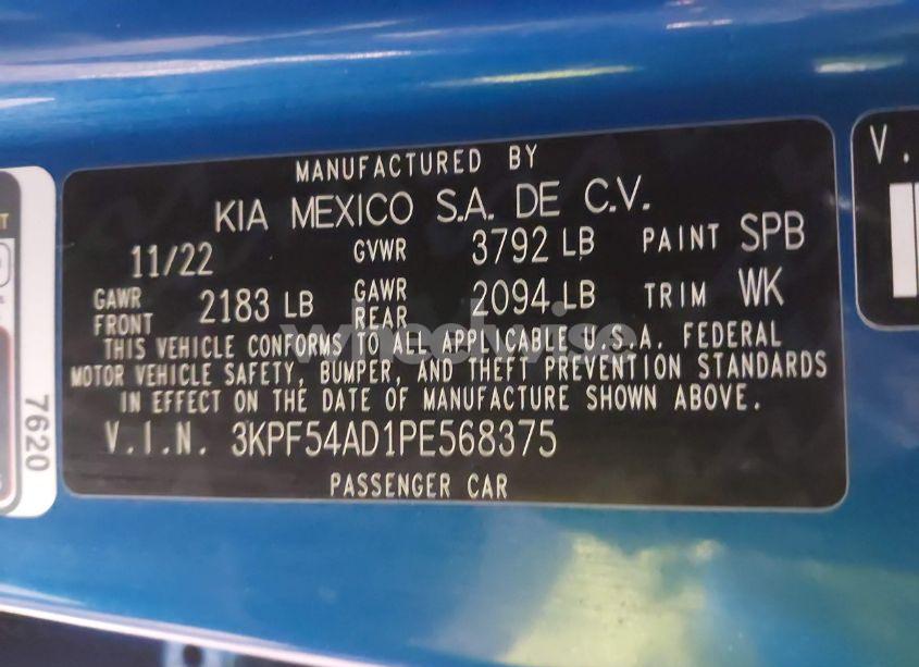 Photo 9 of 2023 Kia Forte GT-LINE (VIN 3KPF54AD1PE568375)