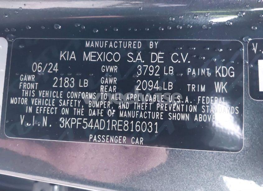 Photo 9 of 2024 Kia Forte GT-LINE (VIN 3KPF54AD1RE816031)