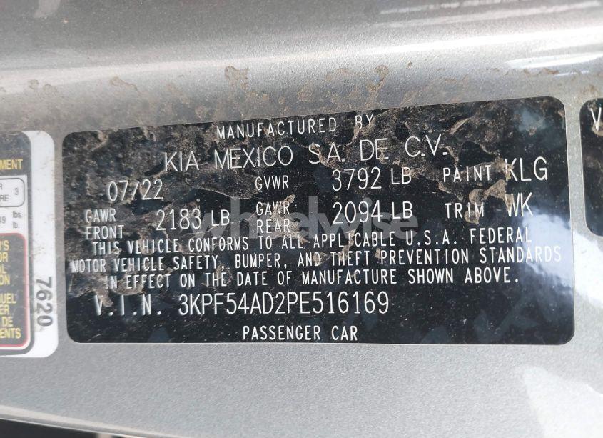 Photo 9 of 2023 Kia Forte GT-LINE (VIN 3KPF54AD2PE516169)