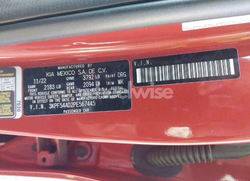 Photo 9 of 2023 Kia Forte GT-LINE (VIN 3KPF54AD2PE567445)